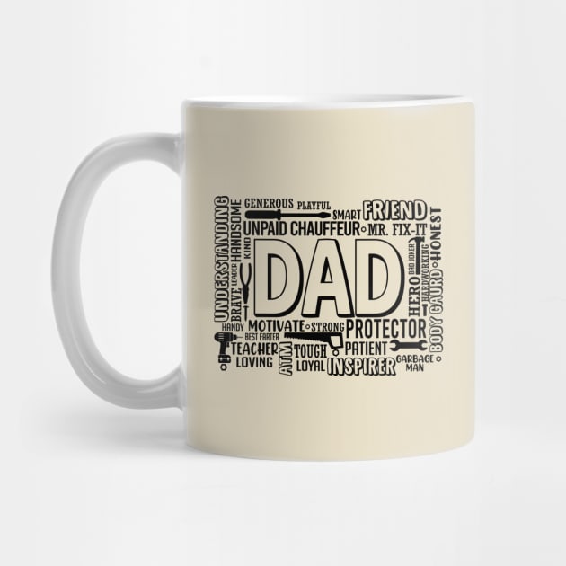 Dad Definitions | Best Dad | Father's Day Gift | Dad Birthday Gift by Vanglorious Joy